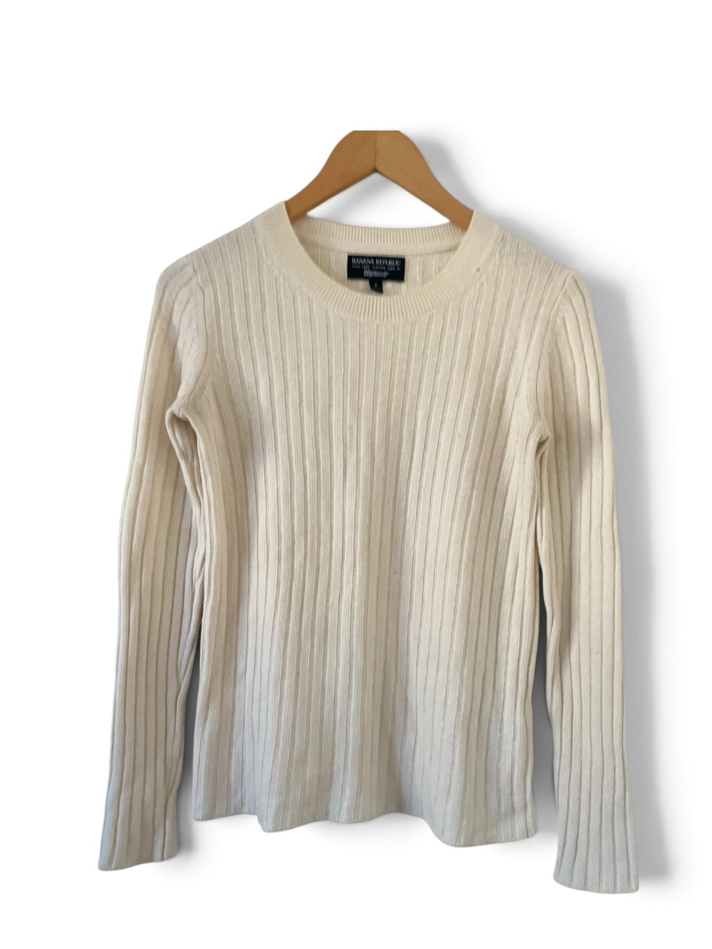 Women’s Banana Republic Filpucci Wool Cashmere Ribbed Crewneck Sweater Sz Small